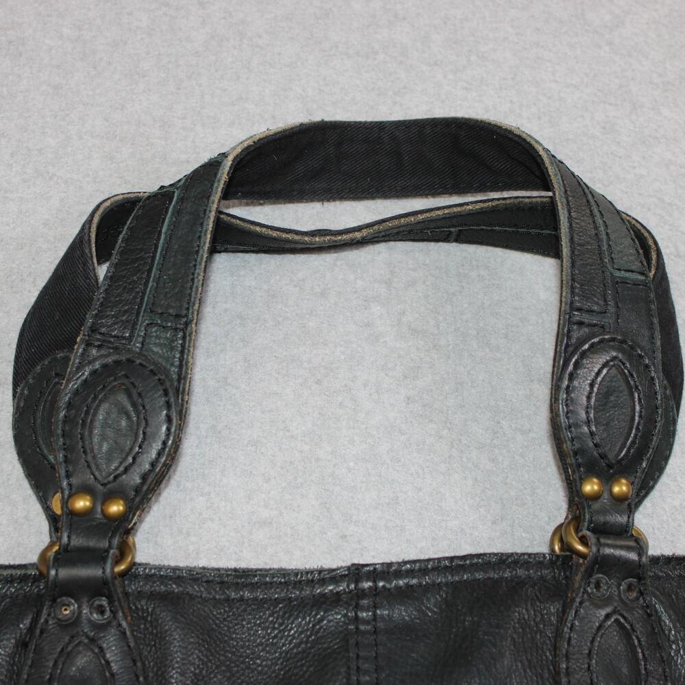 Lucky Brand Patchwork Bucket Purse Women Medium Leather Suede Boho Y2K READ - Picture 7 of 15